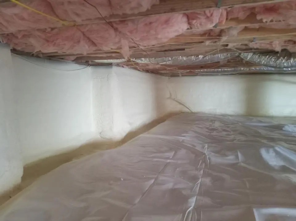 Crawl space encapsulation with closed-cell spray foam for Roof Maintenance in Radcliff